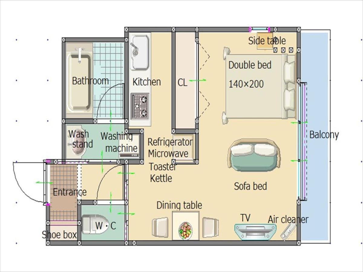 Luft Uehonmachi 501 Appartement Osaka Buitenkant foto
